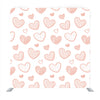 Pattern Hearts On a White Background Hand-Drawn Background Media Wall - Backdropsource