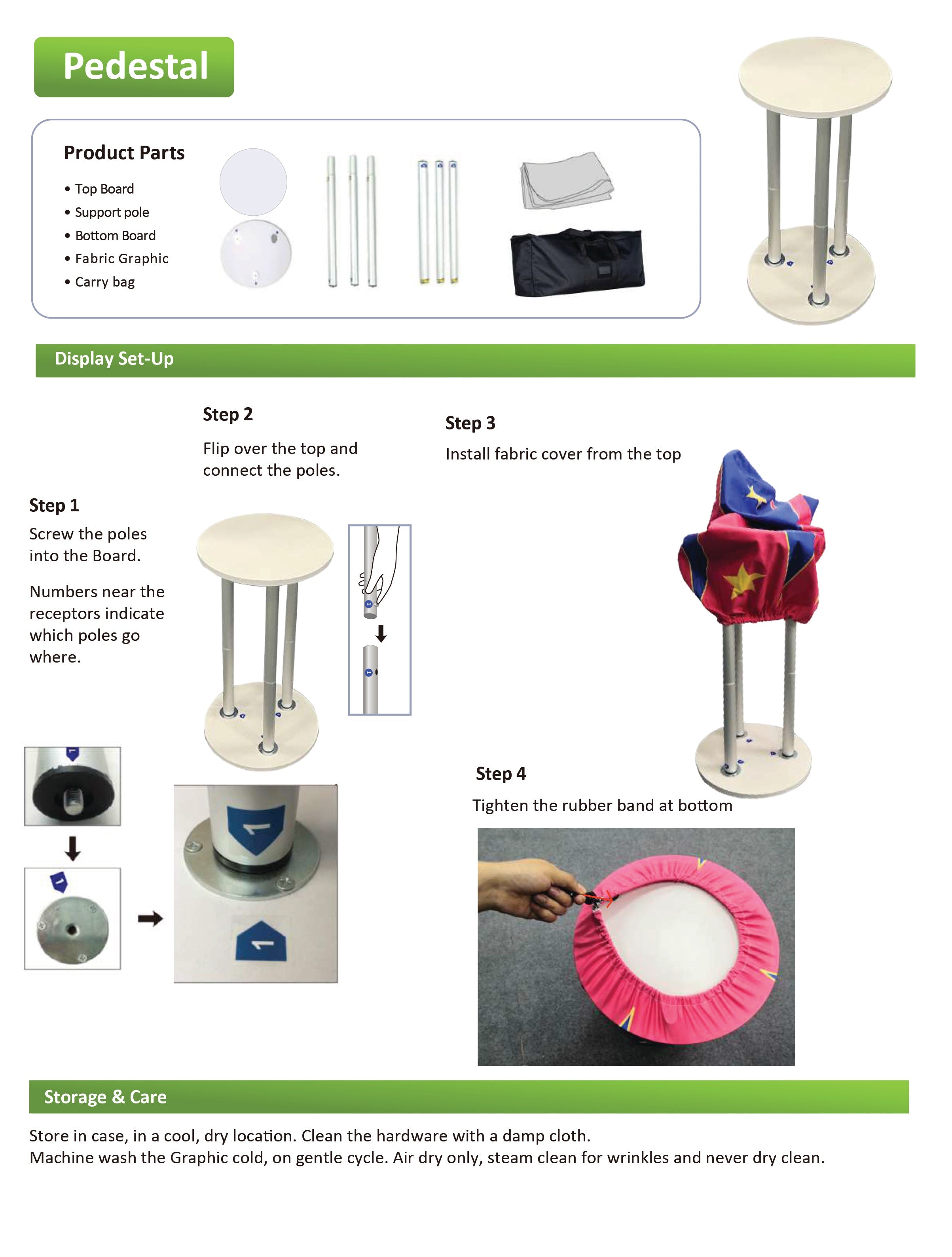 Pre Designed Round Backdrop Kits with Counter for Birthday Parties & Event