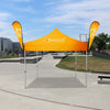 Carpa con dosel - Fijación de bandera