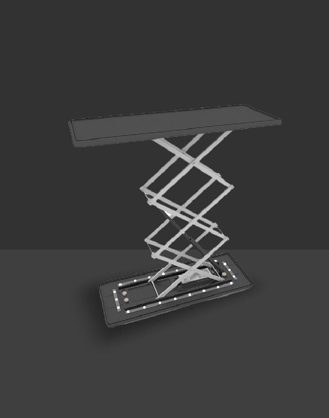 Backlit Rectangle Popup Counter