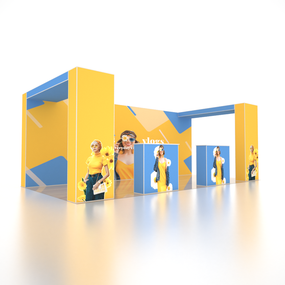 SEG Pro Popup Booth – Model 5 (20ft x 10ft)