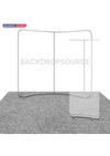 Kit de stand de 10 x 10 con pared trasera y soporte para pancarta enrollable
