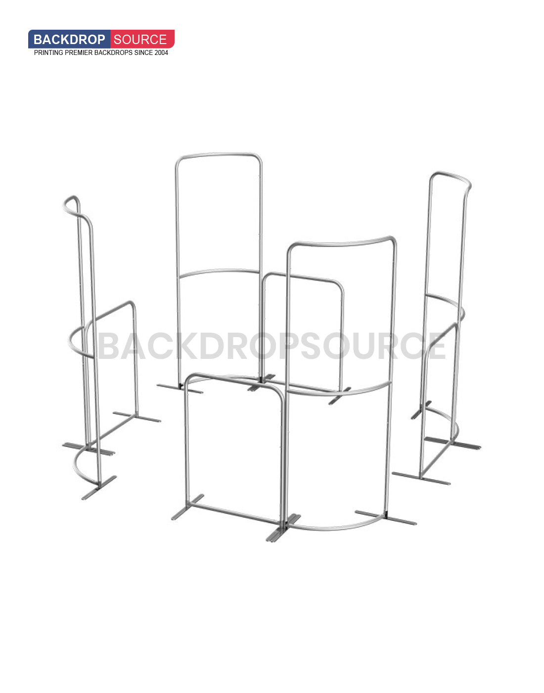 Expositor de tela magnética - Modelo 5 (3 x 3 m)