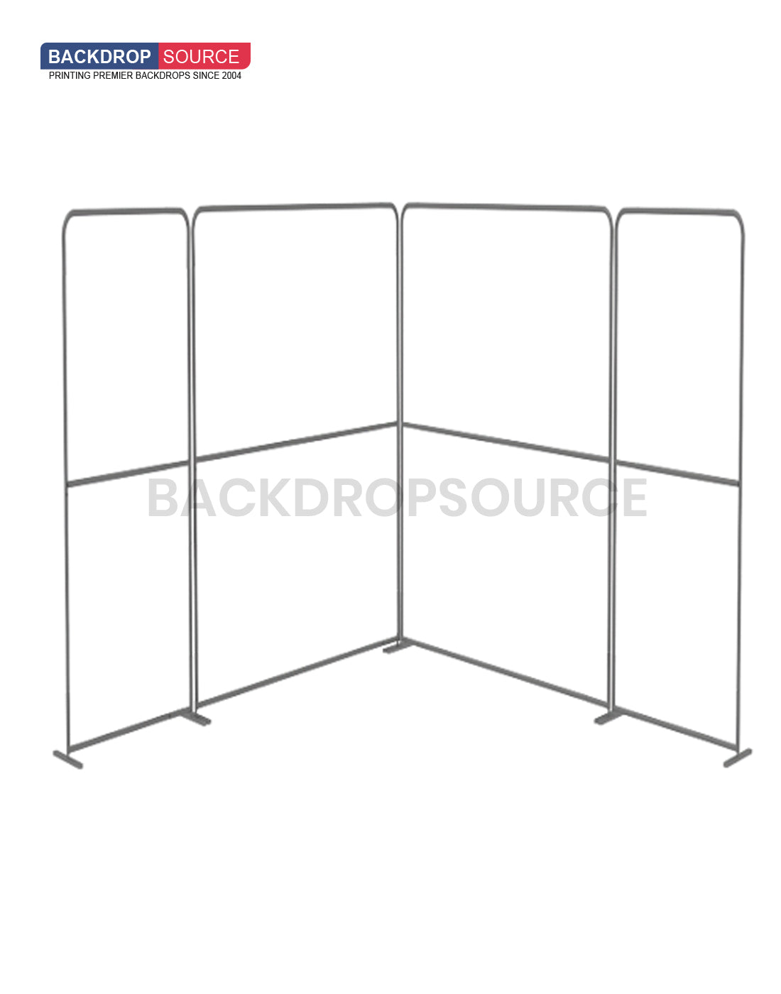 Expositor de tela magnética - Modelo 1 (3 x 3 m)