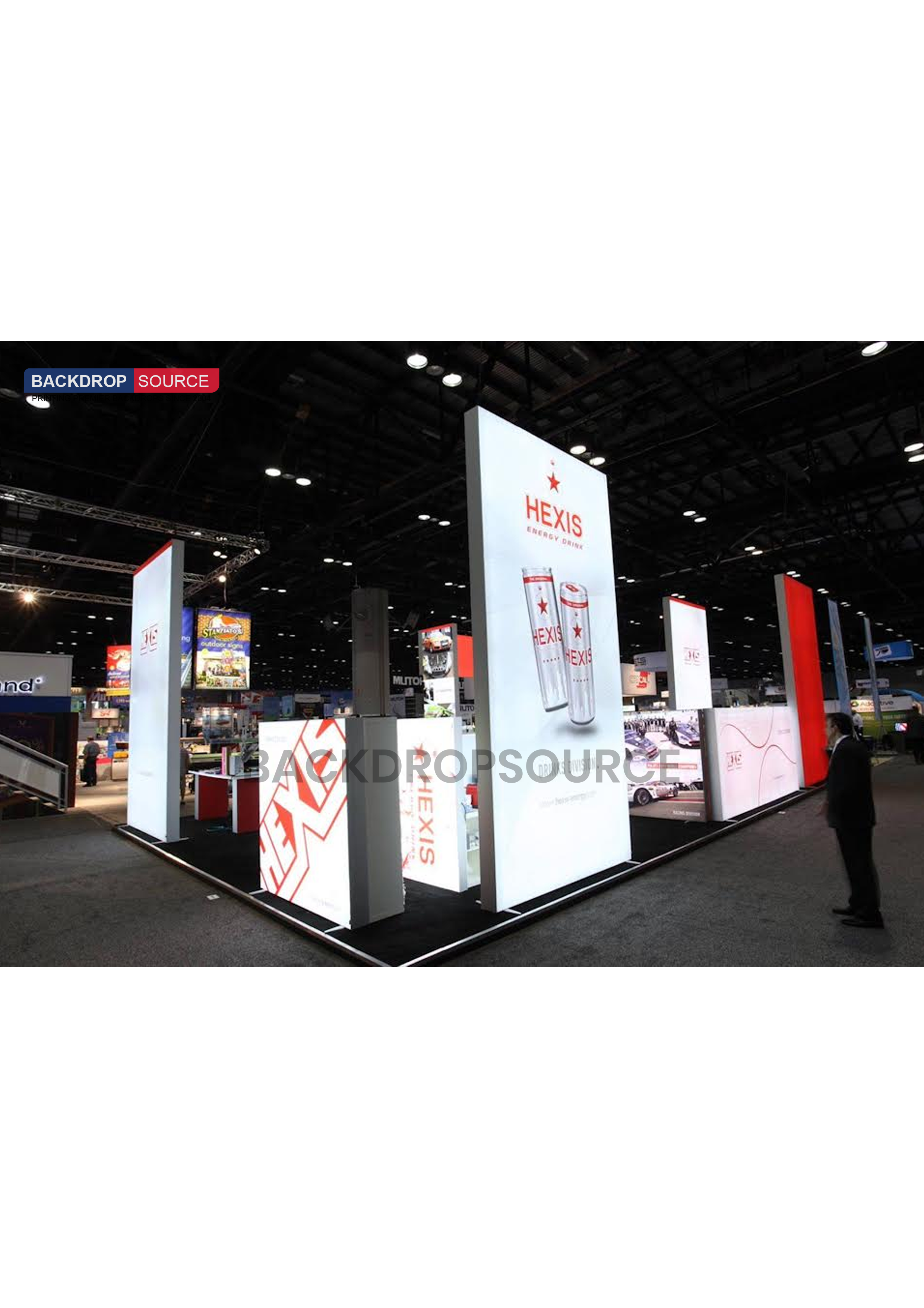 Exhibición de caja de luz LED de tela sin marco SEG