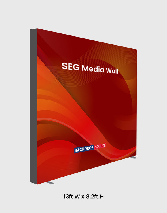 Pared multimedia de tela SEG - 4 m x 2,5 m