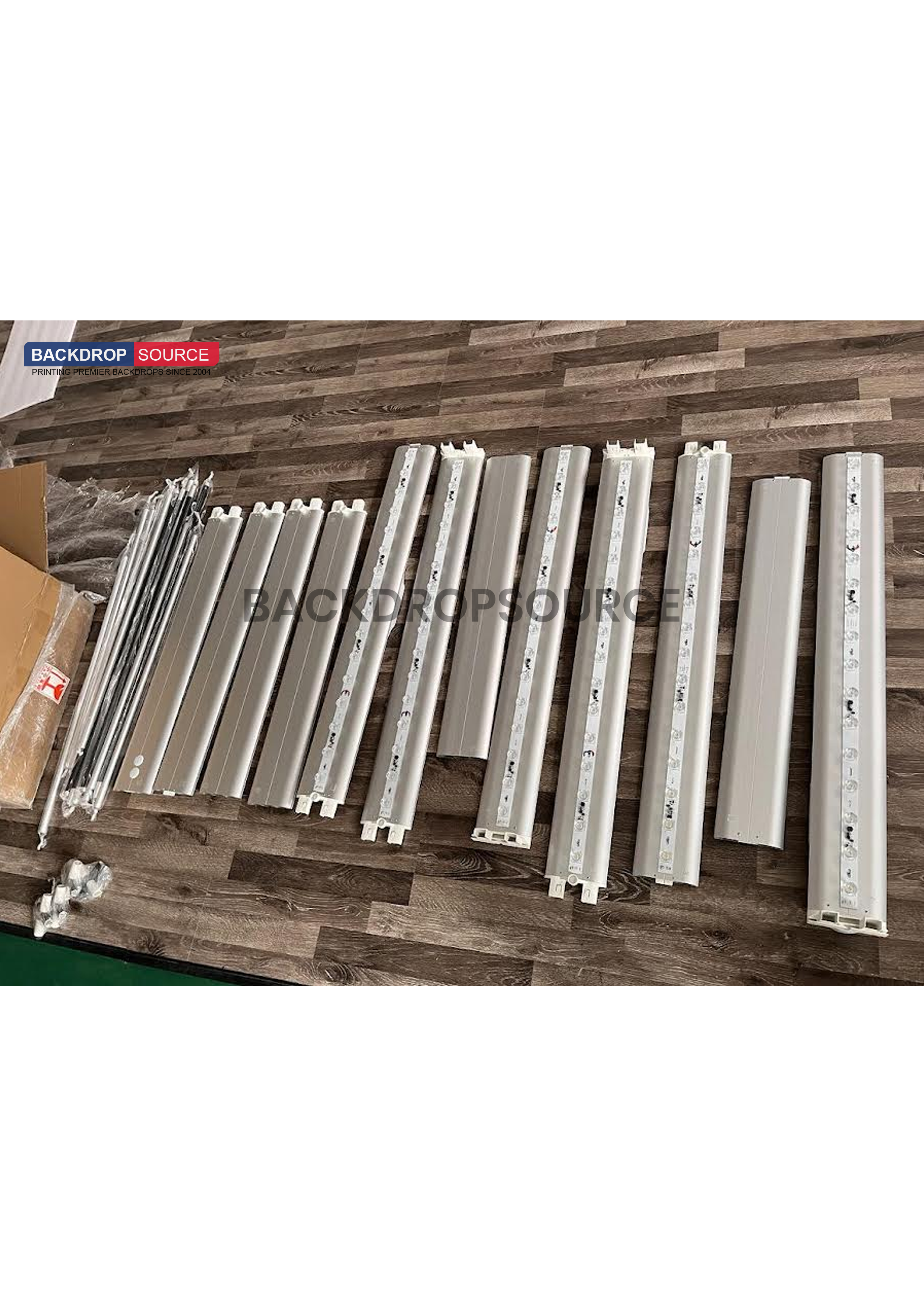 Exhibición de caja de luz LED de tela sin marco SEG