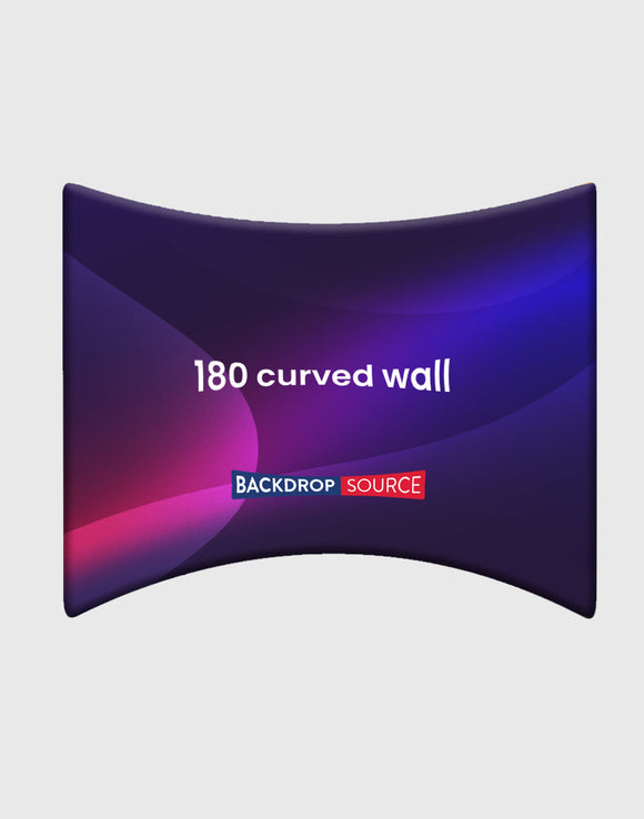 Muro de cerramiento curvo de 180°