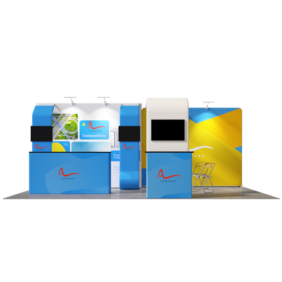 Portable Exhibit Display 10ft x 20ft - Model 5