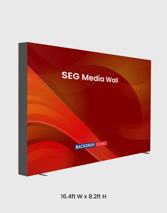 Pared multimedia de tela SEG de 16,4 pies x 8,2 pies