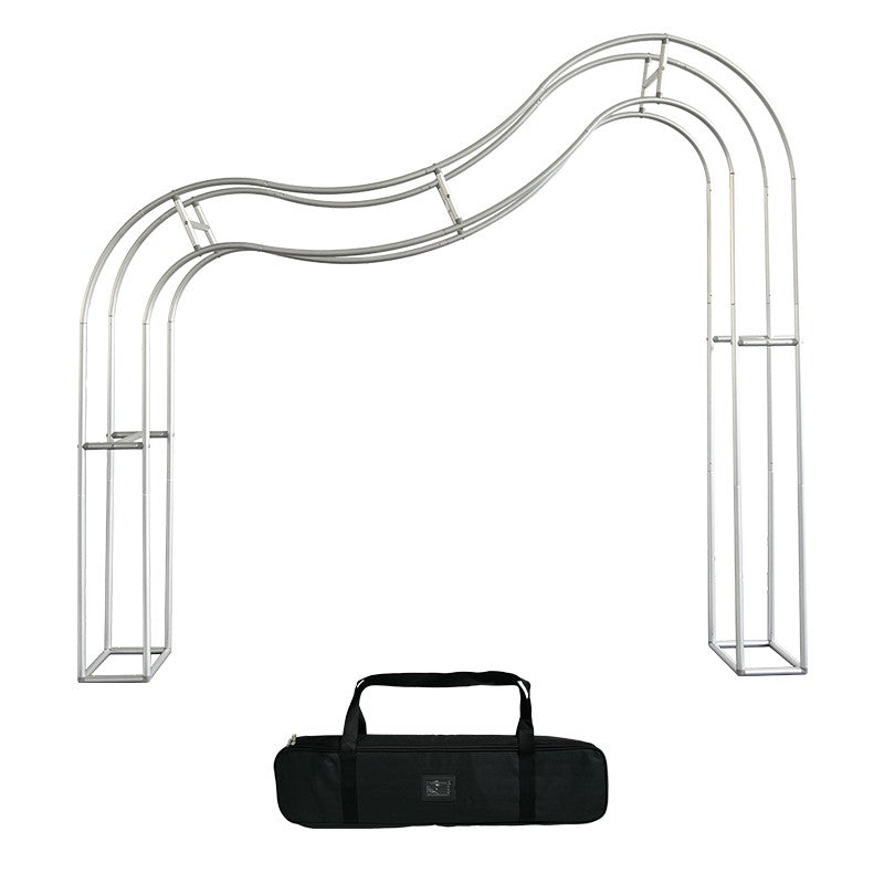 3D Fabric Curved Wave Arch Backdrop