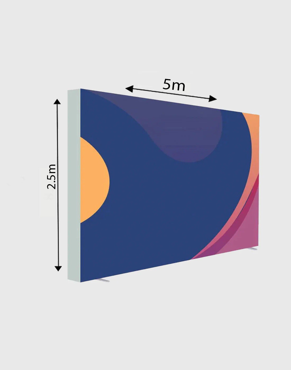 Pared multimedia de tela SEG de 16,4 pies x 8,2 pies