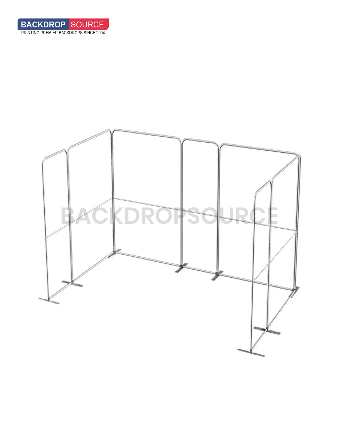 Expositor de tela magnética - Modelo 1 (5,9 x 3 m)