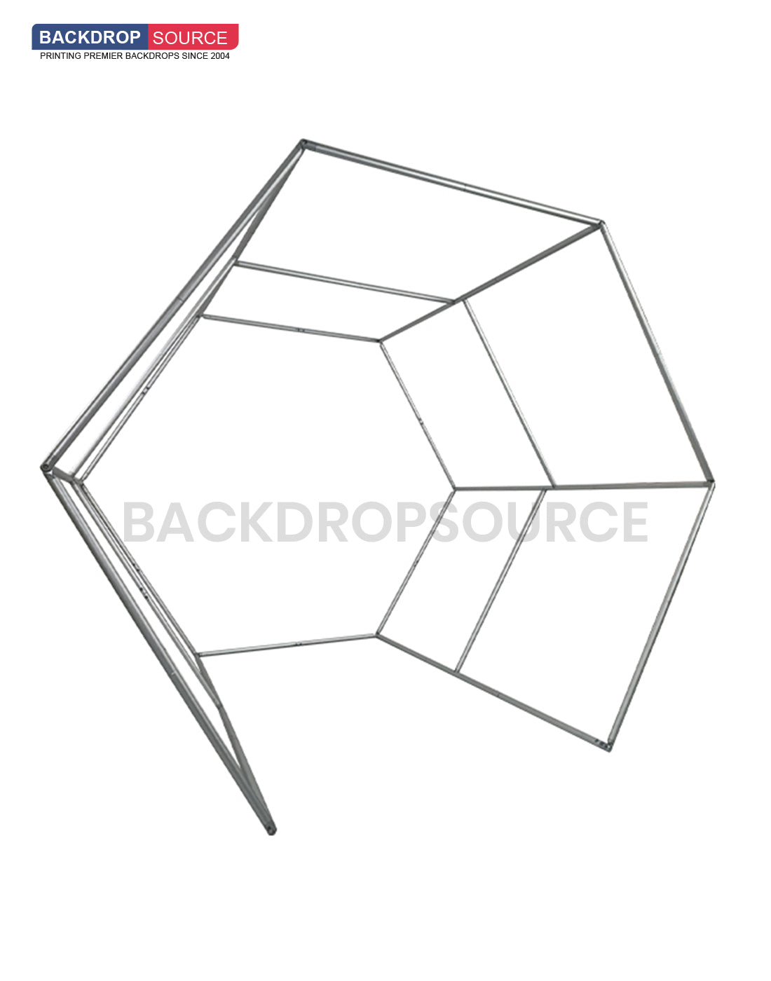 Recinto hexagonal para stand de Vogue