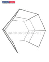 Recinto hexagonal para stand de Vogue