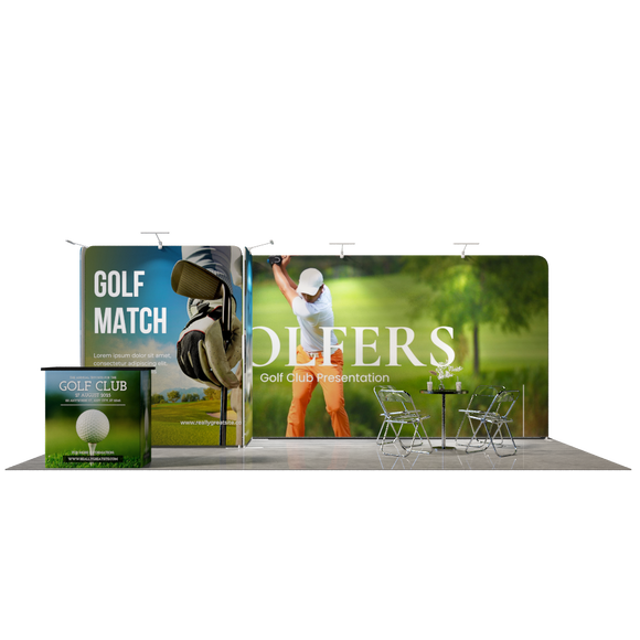 Portable Exhibit Display 10ft x 20ft - Model 8