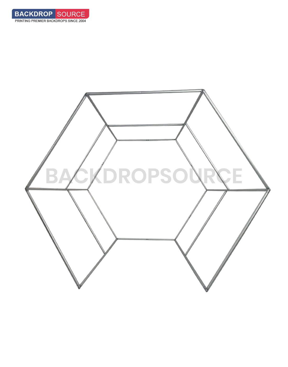 Recinto hexagonal para stand de Vogue