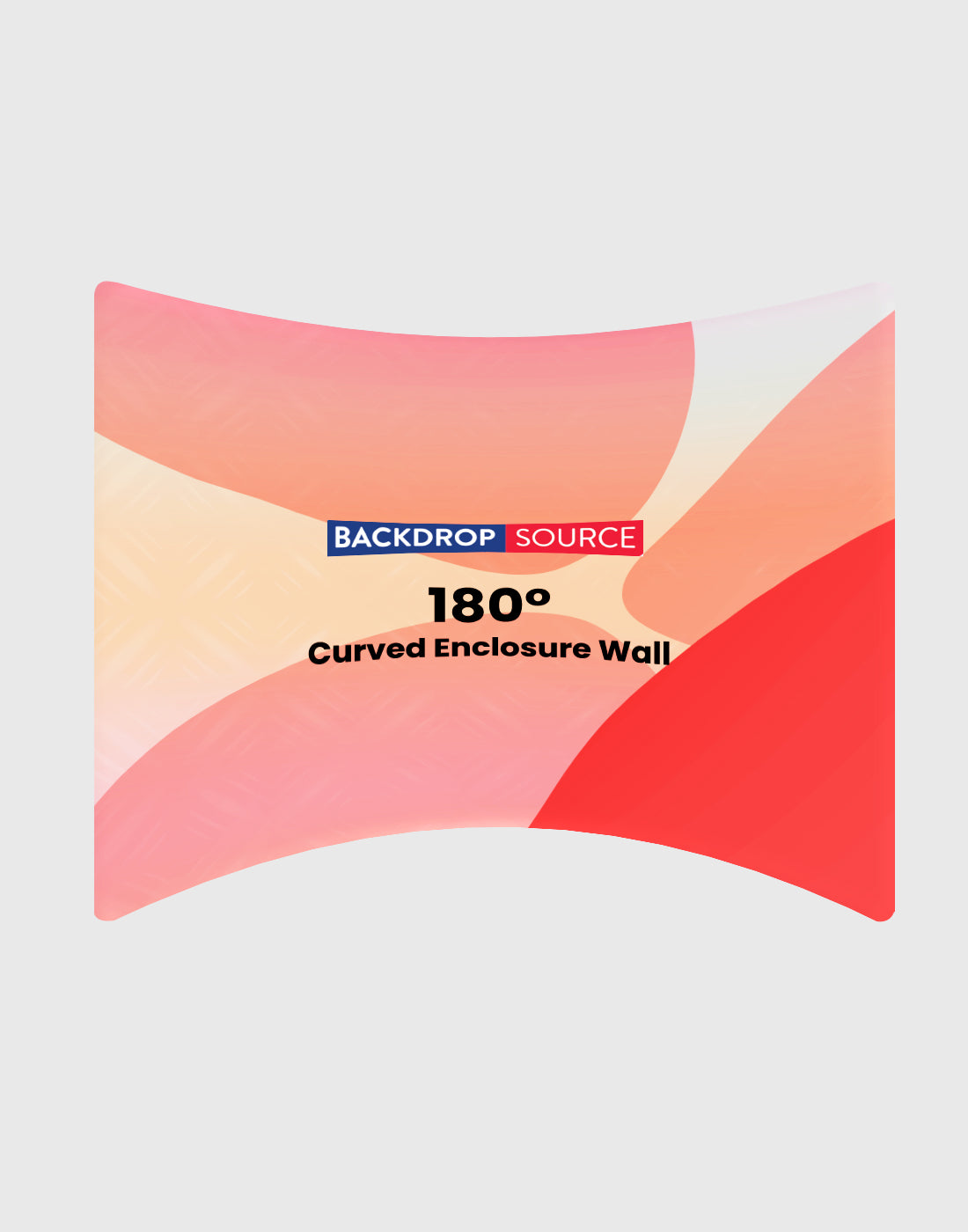 Pared de cerramiento curvada de 180° personalizada