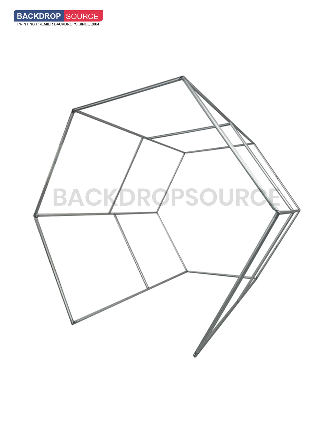 Recinto hexagonal para stand de Vogue
