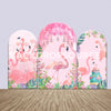 Flamingo Themed Party Backdrop Media Sets for Birthday / Events/ Weddings - Backdropsource