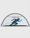 Banners semicirculares desplegables (impresos a doble cara)
