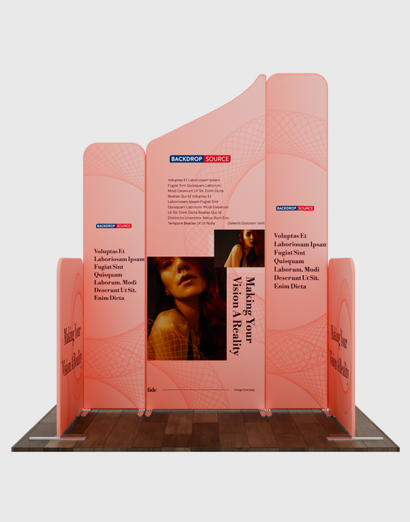 Expositor de tela magnética - Modelo 3 (6,5 x 6,5 pies)