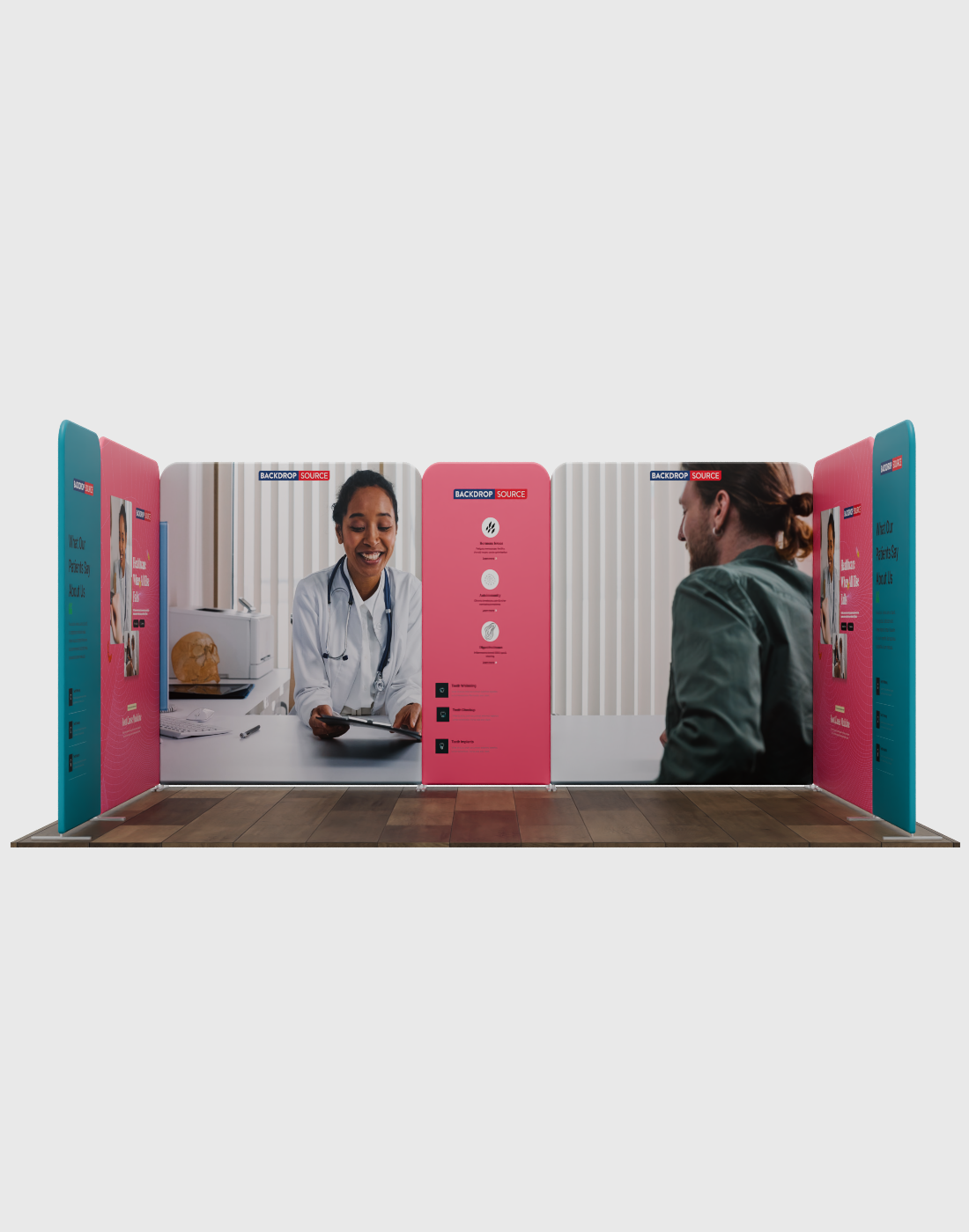 Expositor de tela magnética - Modelo 1 (5,9 x 3 m)