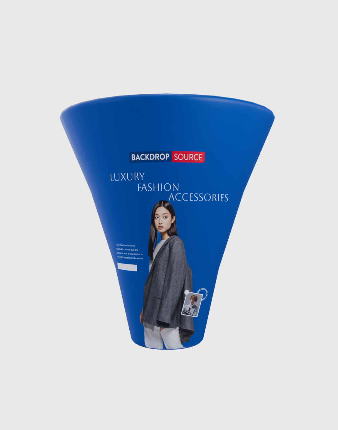 Exhibición publicitaria de cono alto
