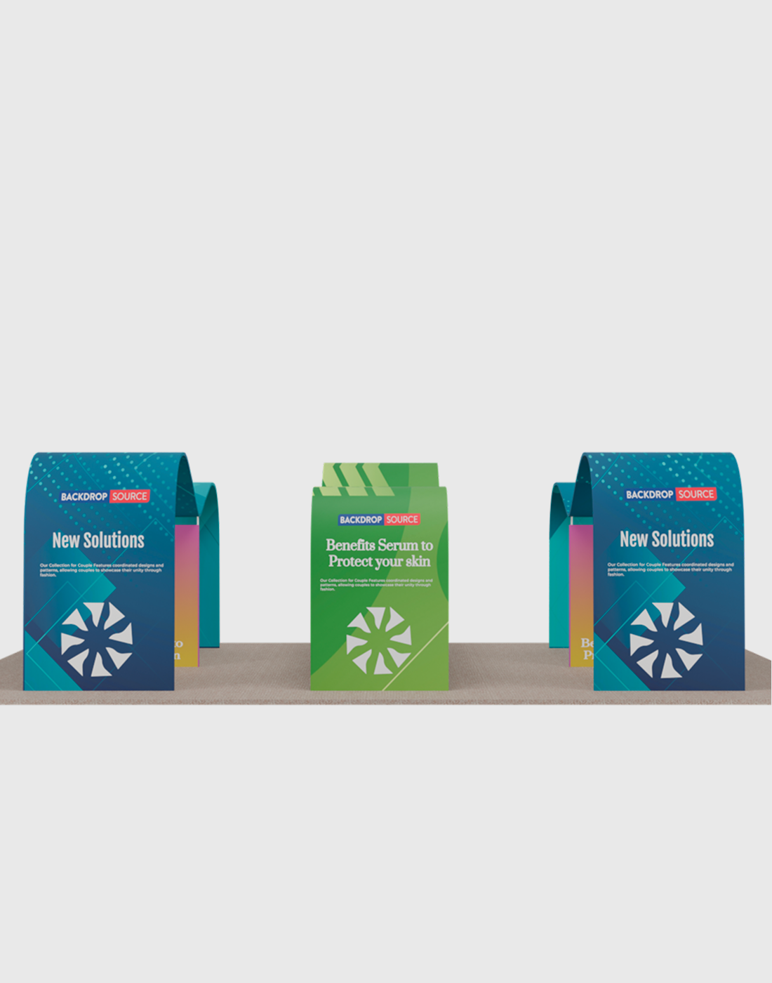 Kits de stand modular de 30 pies x 20 pies - Modelo 1