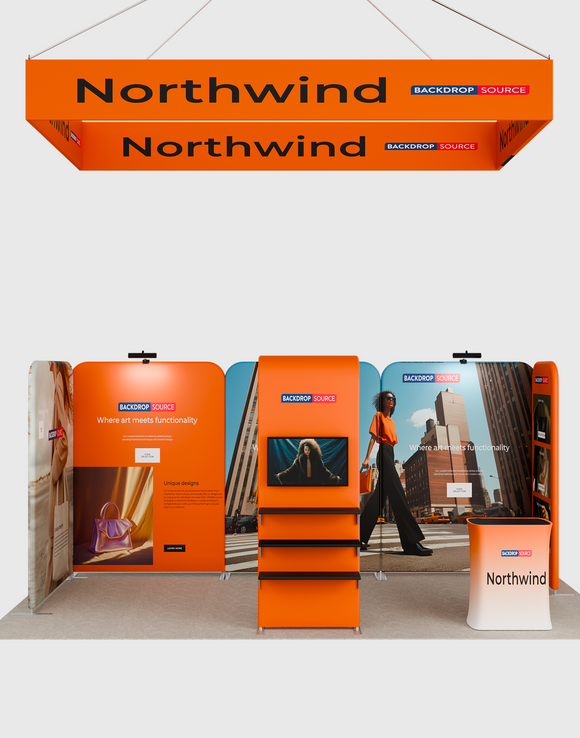 Portable Exhibit Display 10ft x 20ft - Model 13