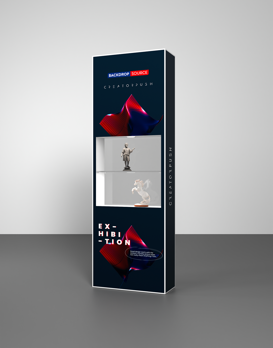 SEG Popup - Vitrina interior con anillo LED empotrado