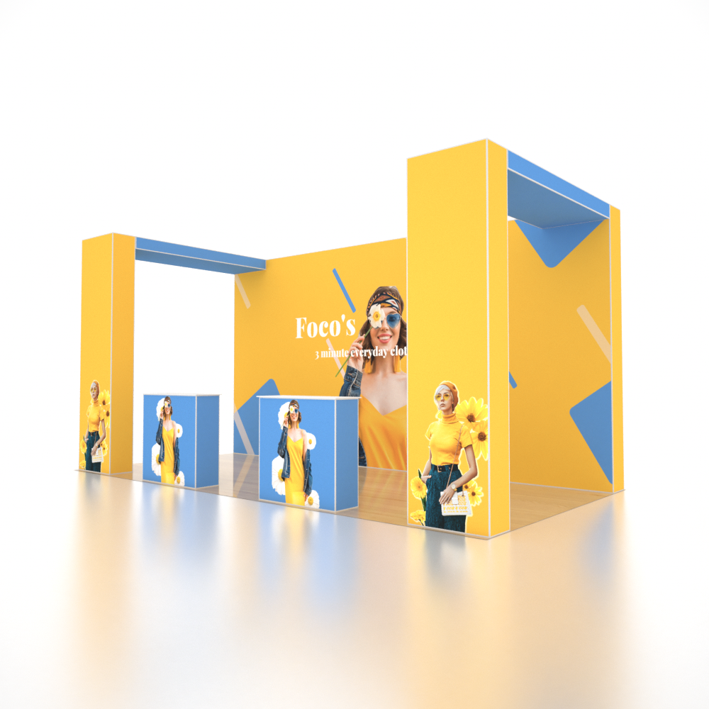 SEG Pro Popup Booth – Model 5 (20ft x 10ft)