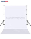 Fondo blanco/negro de 20' de ancho x 20' de alto con soporte