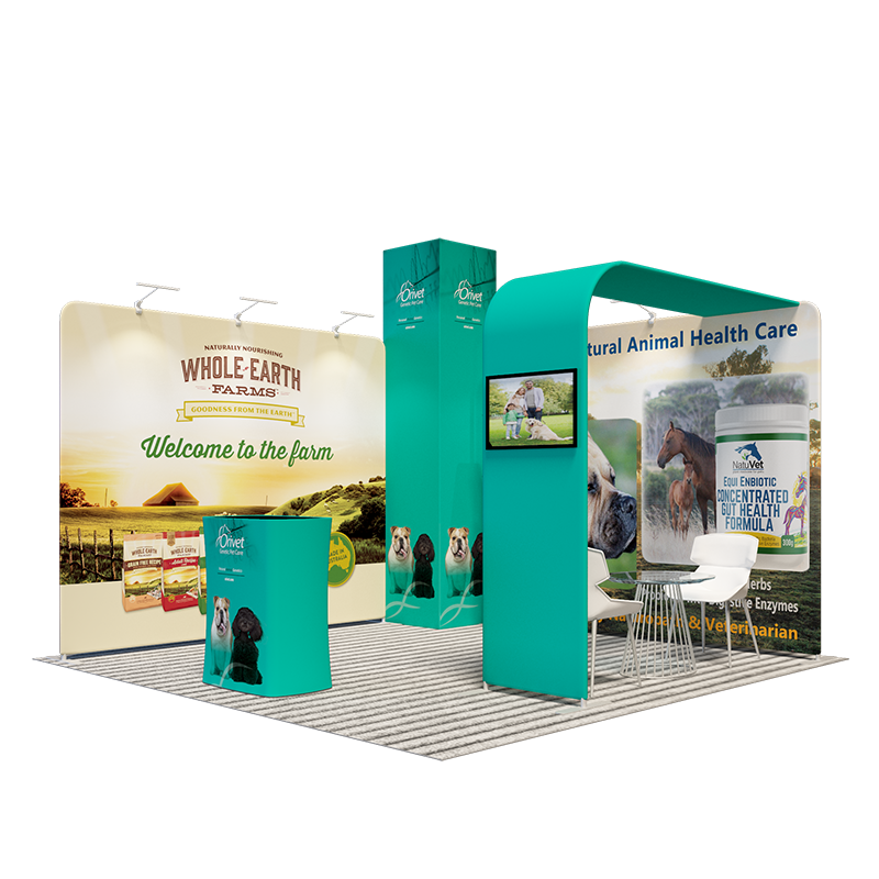 Kits de stand modular de 20 pies x 20 pies - Modelo 01