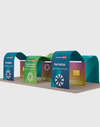 Kits de stand modular de 30 pies x 20 pies - Modelo 1