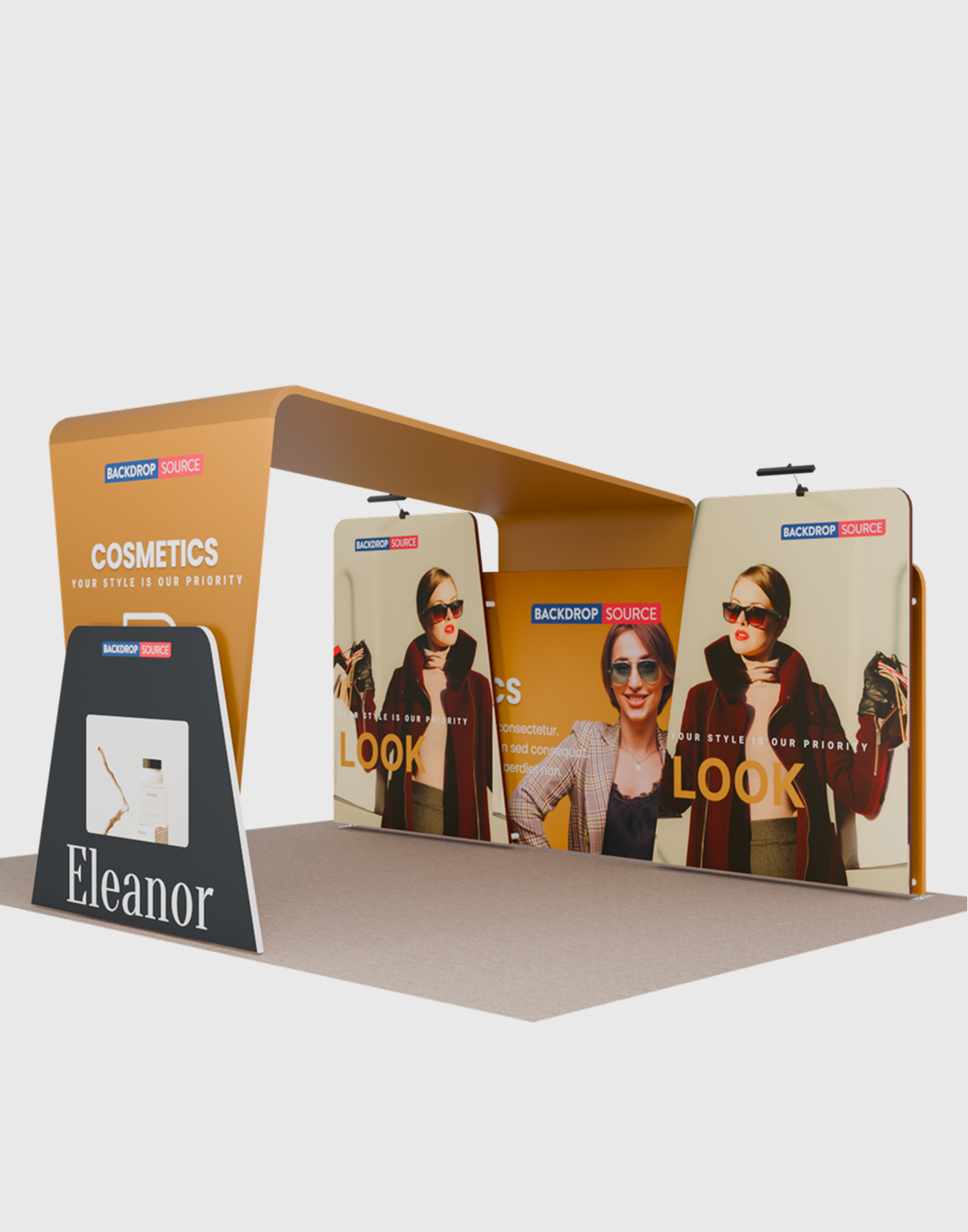 Portable Exhibit Display 20ft x 10ft - Model 14