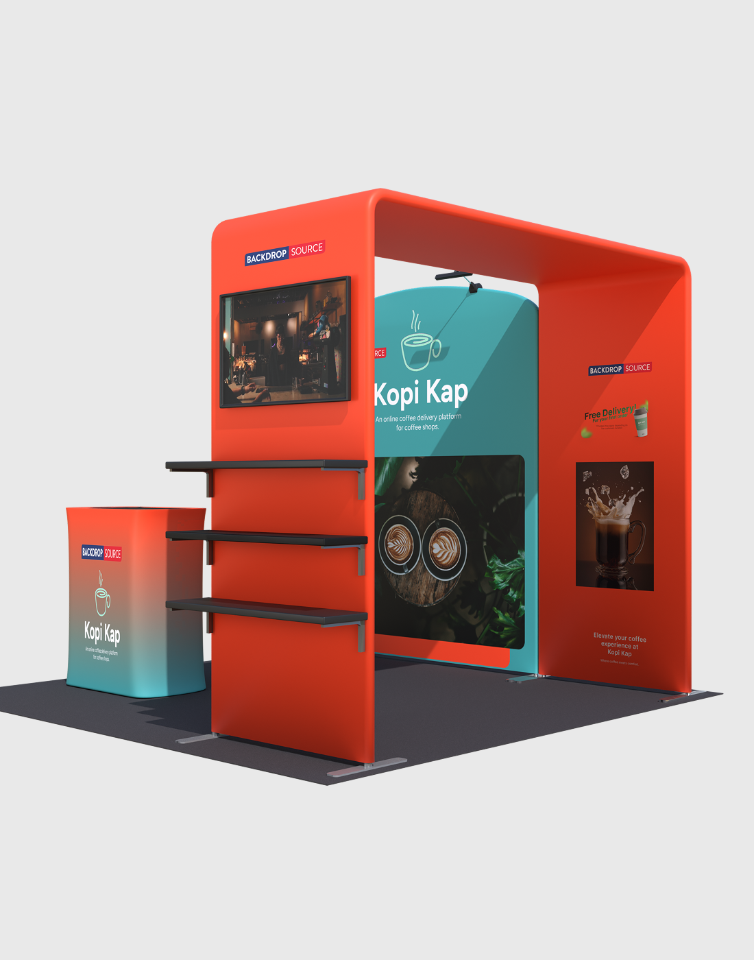 Portable Exhibit Display 10ft x 10ft - Model 37