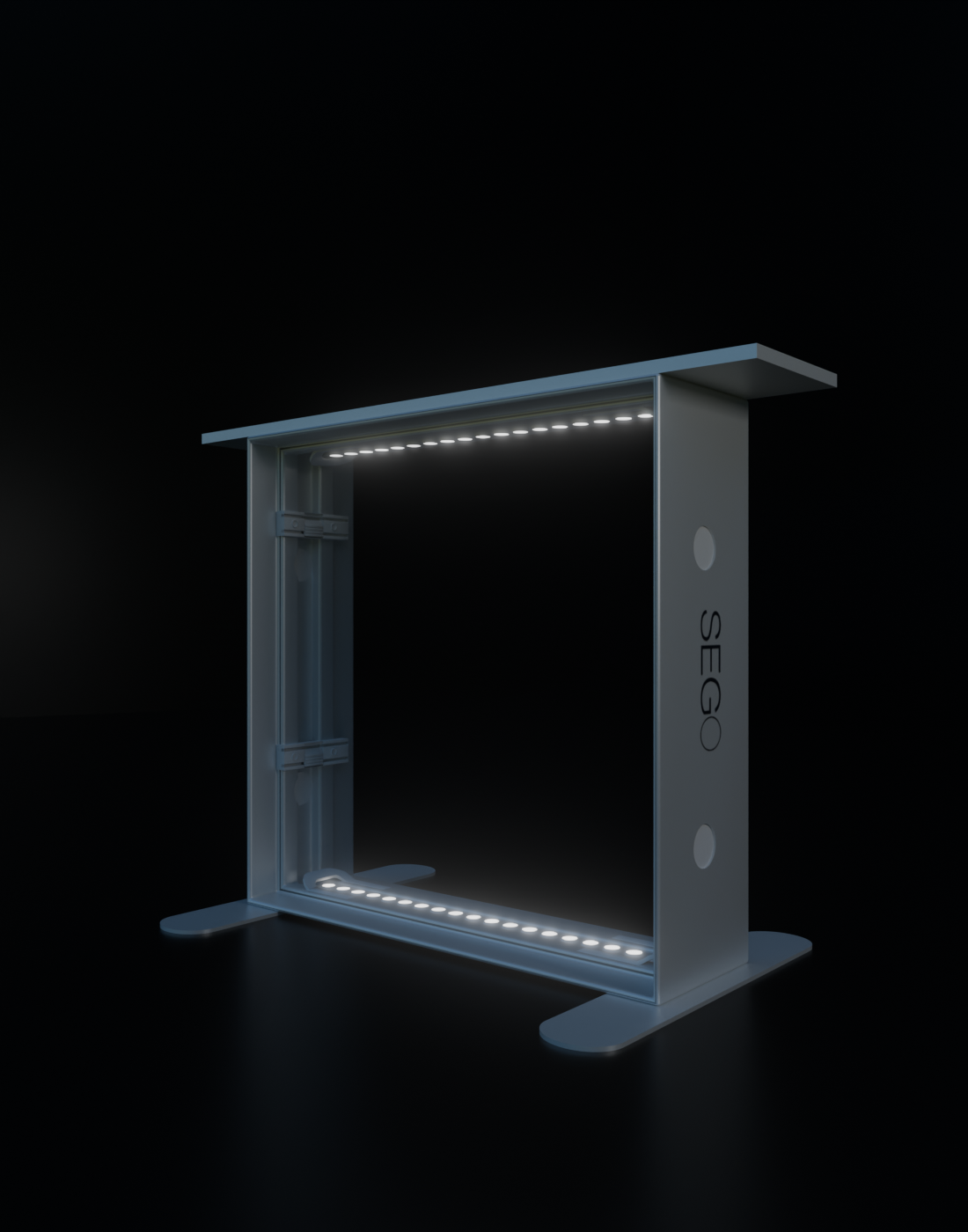 Mostradores de caja de luz SEGO - 3,3 pies x 3,3 pies