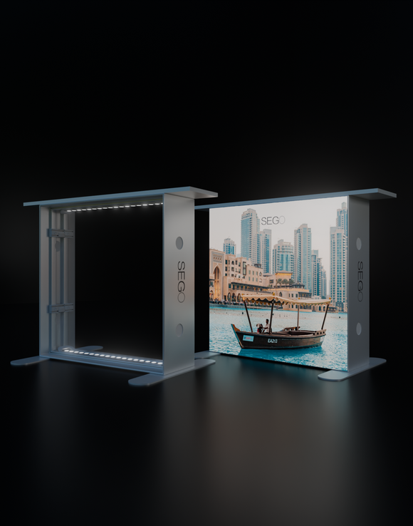 Mostradores de caja de luz SEGO - 3,3 pies x 3,3 pies