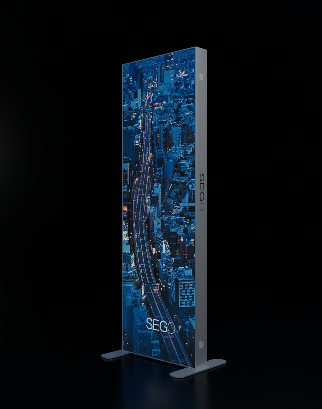 Caja de luz retroiluminada SEGO - 1 m de ancho x 2,3 m de alto