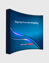 Pared multimedia curva emergente con velcro