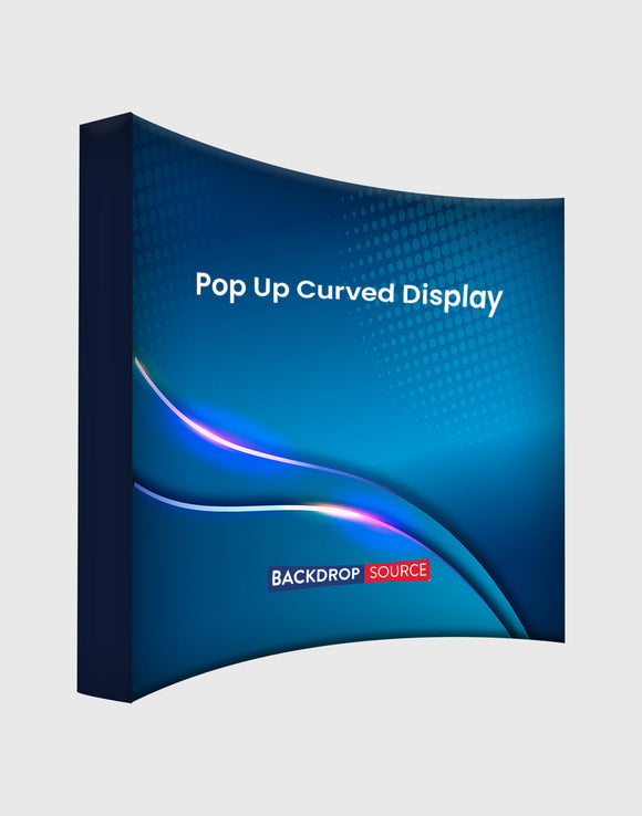 Pared multimedia curva emergente con velcro