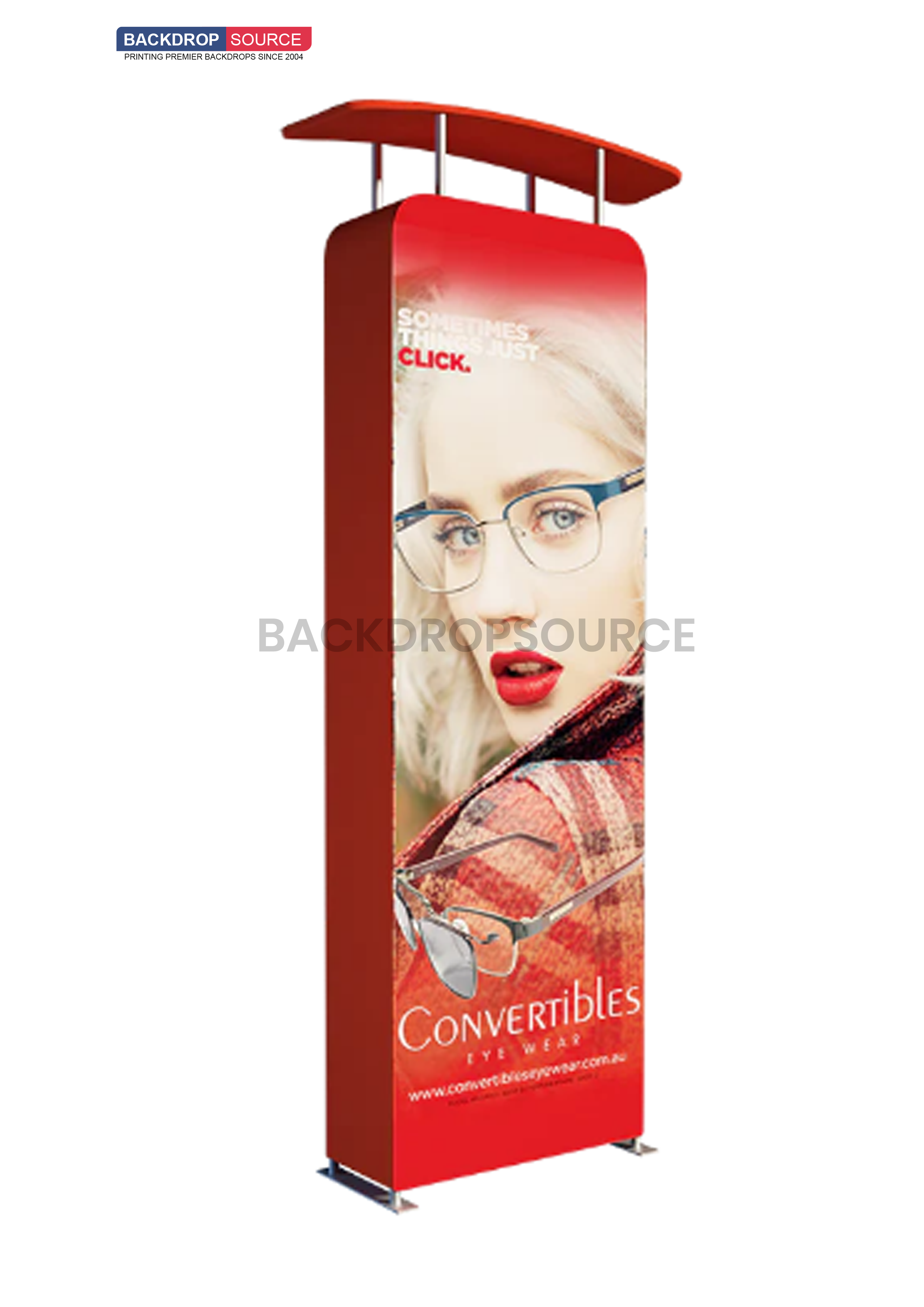 Columna vertical 3D con encabezado