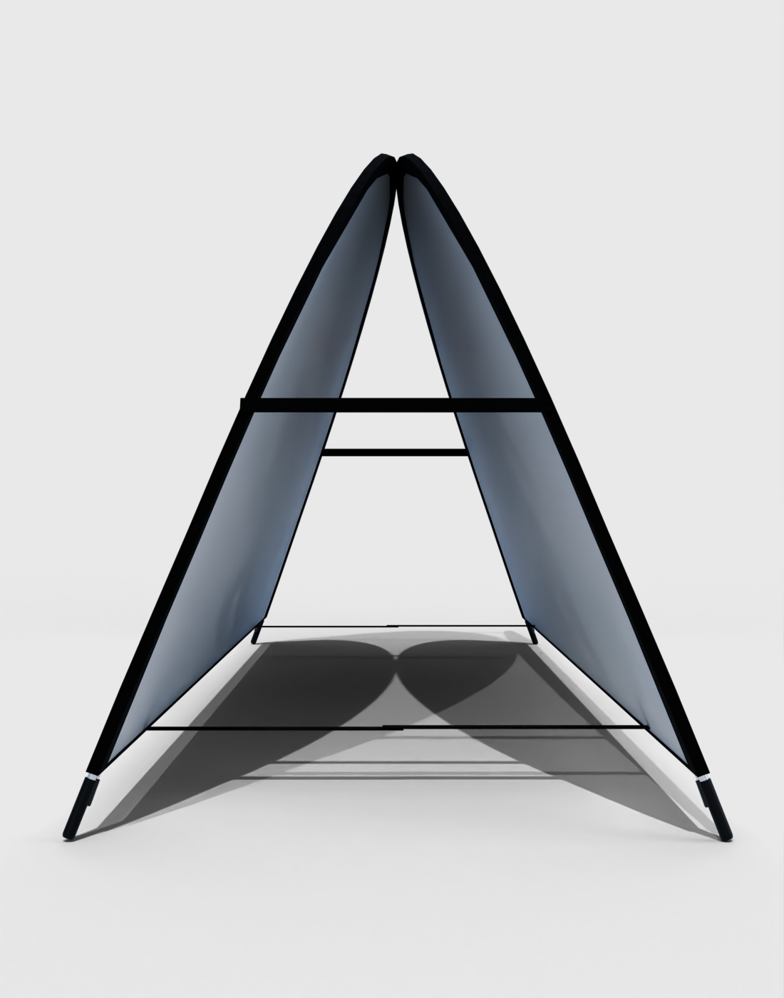 Banners semicirculares desplegables (impresos a doble cara)