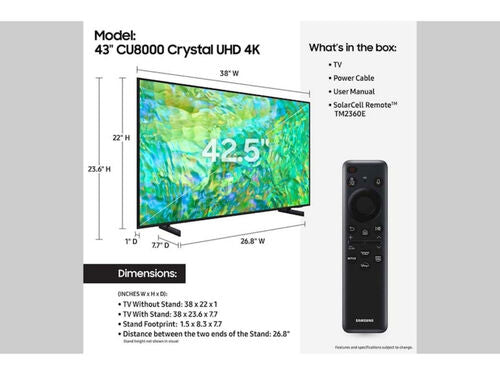 Televisor Samsung de 43''