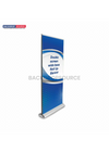 Banner enrollable de base ancha de doble cara