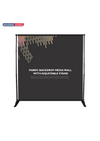 Fondo de tela para pared multimedia con soporte ajustable