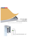 Exhibidor de caja de luz LED de tela sin marco SEG - 4 pies de ancho x 6,5 pies de alto