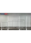 Exhibidor de caja de luz LED de tela sin marco SEG - 4 pies de ancho x 6,5 pies de alto