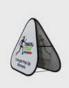 Banners desplegables triangulares (impresos a doble cara)